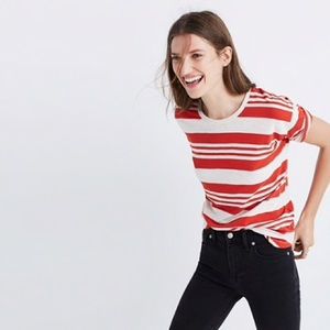 Madewell whisper cotton tee in rampling stripe